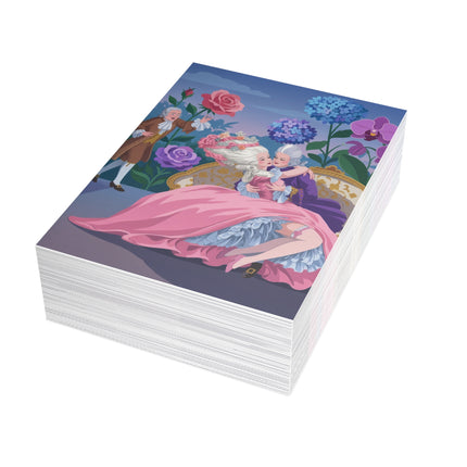 🌹💌 The Secret Garden Embrace Greeting Card – Romantic Rococo Floral Fantasy