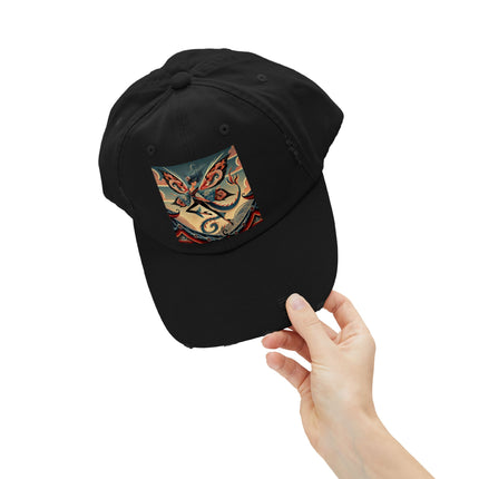 Dragon Fairy of the Temple Unisex Distressed Cap
