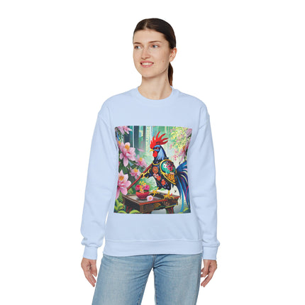 Cyberpunk Rooster Unisex Heavy Blend™ Crewneck Sweatshirt