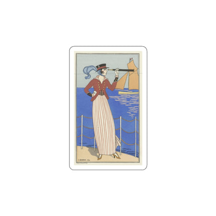 Costume de Yacht by George Barbier Die-Cut Stickers (5 Sizes)
