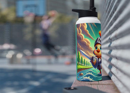 Valiant Duck Stainless Steel Water Bottle, Standard Lid