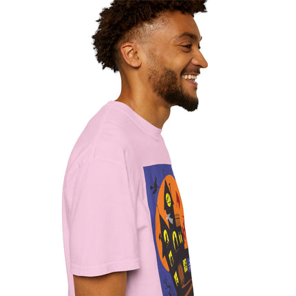 Halloween Night at the Haunted House Unisex Garment-Dyed T-shirt