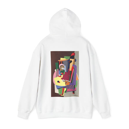 The Piano Lesson by Georges Valmier Heavy Blend™ Hooded Sweatshirt
