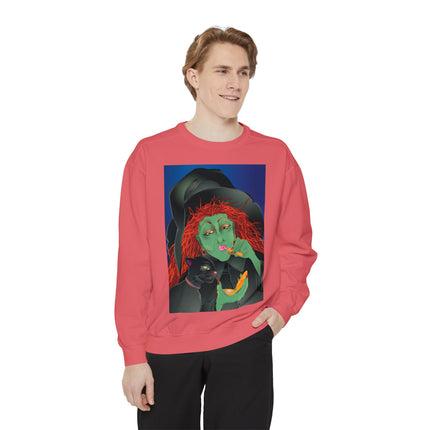 Mirror, Mirror A Witch's Touch Unisex Garment-Dyed Sweatshirt