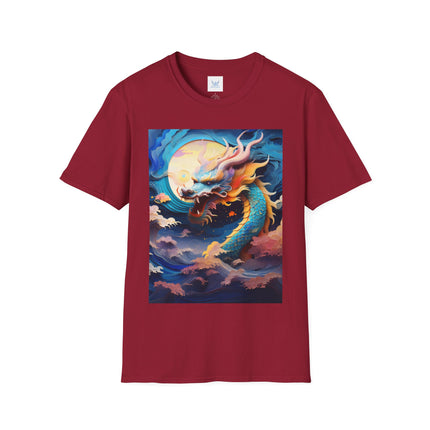 🐉⚡ Dragon of the Tempest Softstyle T-Shirt – Mythic Power & Elemental Majesty