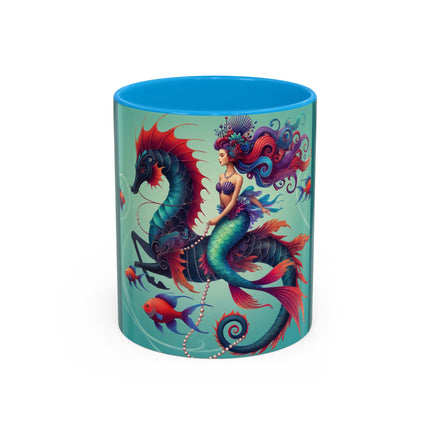 Mermaid & Sea Dragon Mug – Ocean Guardian & Mythic Beauty