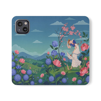 🌸🌿 The Garden Hide-And-Seek Flip Case – Art Deco Floral Whimsy