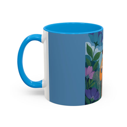 The Lady And The Sea Breeze Colorful Mugs – Art Deco Coastal Serenity