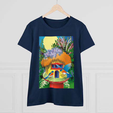 Birdhouse Haven Women's Midweight Cotton Tee