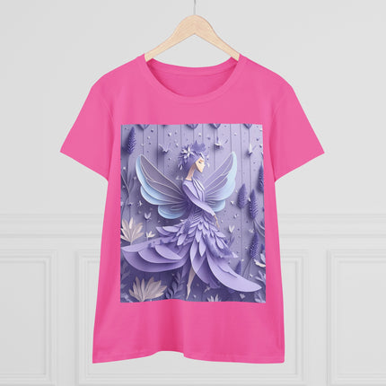 Lavender Fairy Women's Midweight Cotton Tee