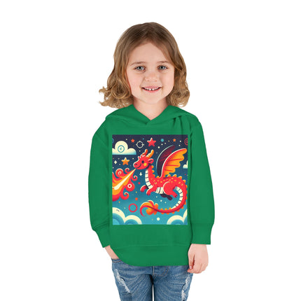 Starry Sky Dragon Toddler Pullover Fleece Hoodie