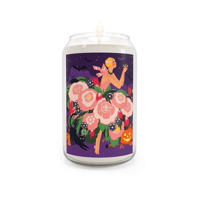 🌹🎃 The Lady Of The Haunted Rose Garden Scented Soy Candle – Romantic Halloween Charm