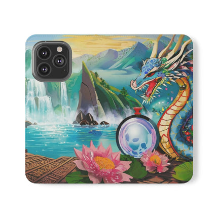 🐉💎 Wisdom's Guardian Flip Case – Dragon's Embrace & Eternal Wisdom