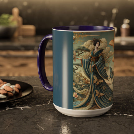 Butterfly Empress Colorful Mug – Graceful Butterflies & Timeless Elegance
