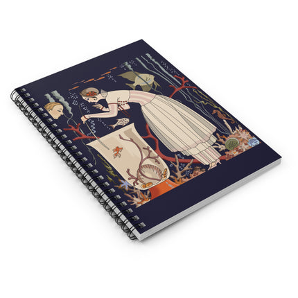L'Etourdissant Petit Poisson (The Dazzling Little Fish) by George Barbier Spiral Notebook - Ruled Line