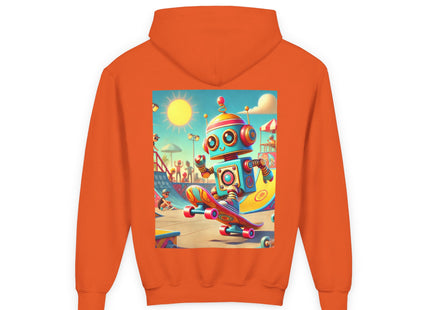 Skate Park Robot Youth Heavy Blend Hooded Sweatshirt