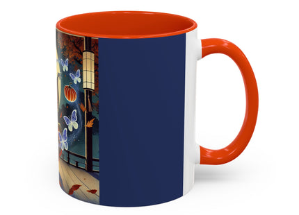 Court Magician with Ghost Butterflies Colorful Mugs (11oz, 15oz)