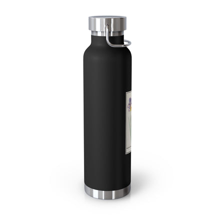 Iris, Iris sibirica by Anselmus Boëtius de Boodt Copper Vacuum Insulated Bottle, 22oz