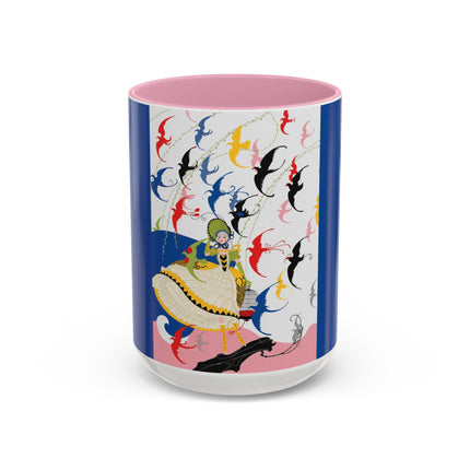 Flight of the Songbirds Colorful Mugs – Theatrical Whimsy & Colorful Harmony