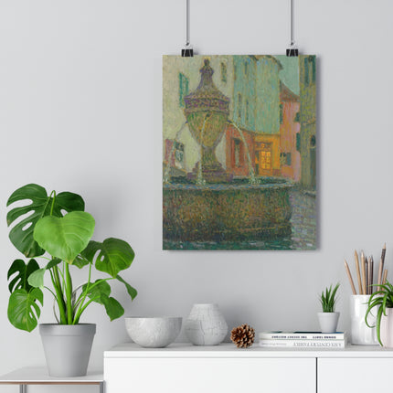 La Fontaine, Saint-Paul De Vence by Henri Le Sidaner Giclée Art Print