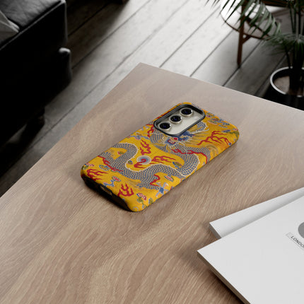Majestic Dragon Regalia – Imperial 12-Symbol Robe Phone Cases