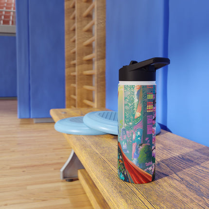 Cyberpunk Samurai Stainless Steel Water Bottle