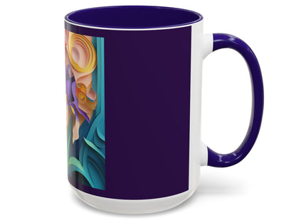 The Elegant Iris Flower Colorful Mugs (11oz, 15oz)