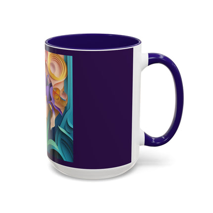 The Elegant Iris Flower Colorful Mugs (11oz, 15oz)