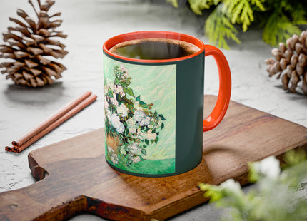 Roses by Vincent Van Gogh Colorful Mugs (11oz, 15oz)