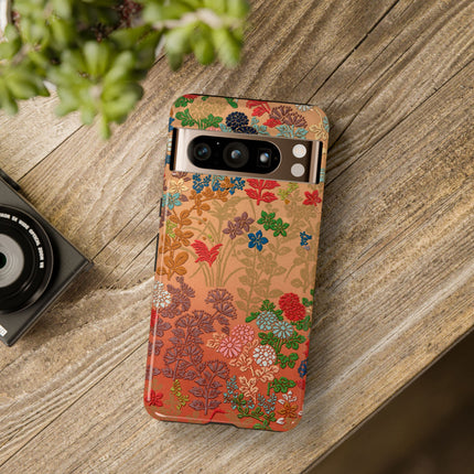 Ornamental Japanese Flower Pattern Phone Cases