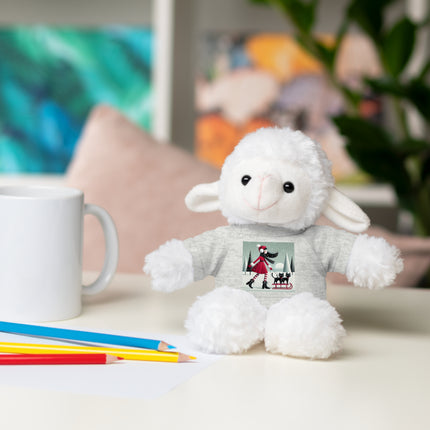 Red Sled & Curious Cats Stuffed Animals with Tee