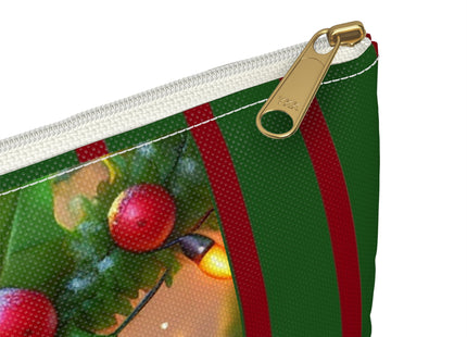 Naughty or Nice Kitten Christmas Accessory Pouch