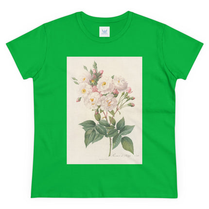 Rosa Noisettiana by Pierre Joseph Redouté Women's Midweight Cotton Tee
