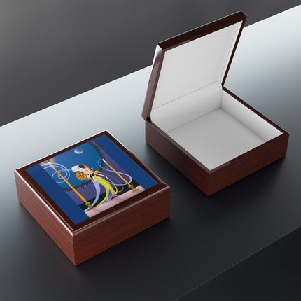 Smoke and Secrets: A Glamorous Encounter in Prohibition Era Jewelry Box