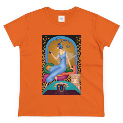 September & Sapphire (from the Gem Series) by Sofia Chiostri Women's Midweight Cotton Tee