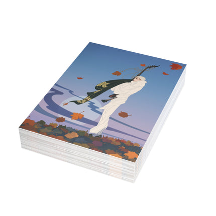 🎻🍂 The Autumn Serenade Postcard Bundles – Art Deco Musical Elegance