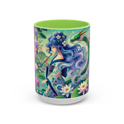 Fairy of the Koi Pond Colorful Mugs (11oz, 15oz)