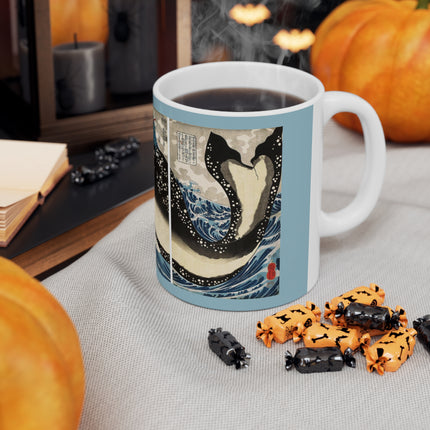 Miyamoto no Musashi Attacking the Giant Whale by Utagawa Kuniyoshi Ceramic Mug 11oz