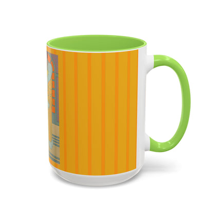 Sur Les Marches Du Jardin by Georges LePape Colorful Mugs (11oz, 15oz)
