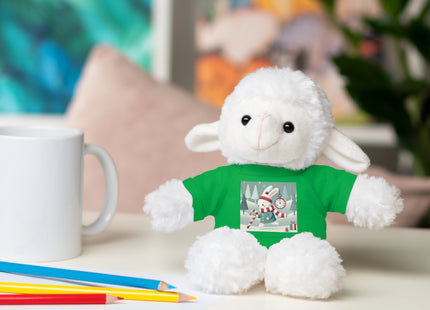 Candy Cane Timekeeper Bunny Stuffed Animals with Tee