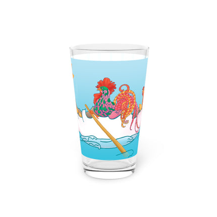 A Rooster's Seafaring Adventure Glass, 16oz