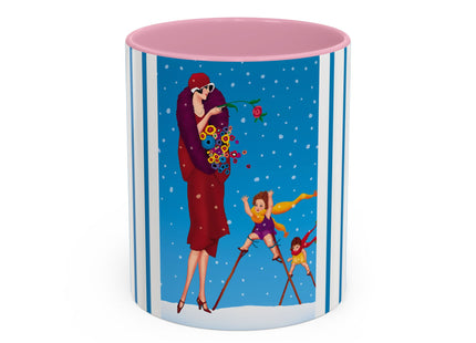 Snowfall & Couture Colorful Mugs (11oz, 15oz)