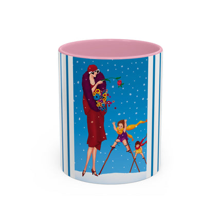Snowfall & Couture Colorful Mugs (11oz, 15oz)