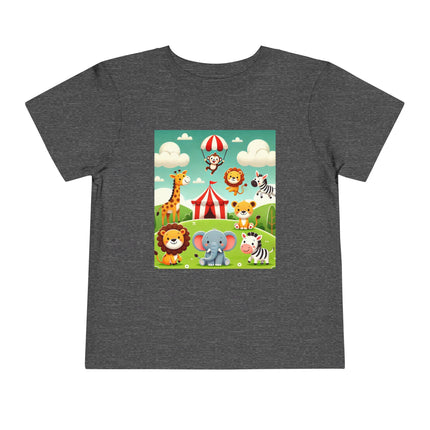 Whimsical Circus Friends Toddler Short Sleeve Tee