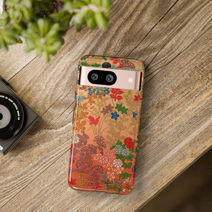 Ornamental Japanese Flower Pattern Phone Cases