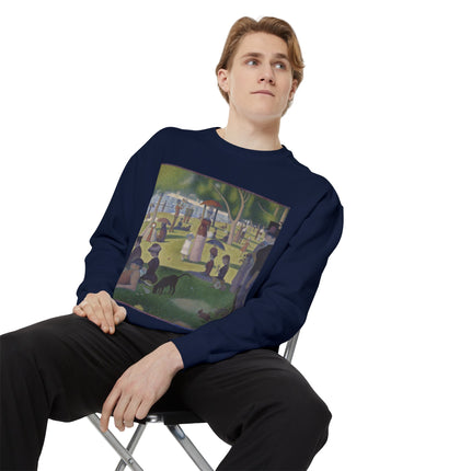 A Sunday on La Grande Jatte by Georges Seurat Unisex Garment-Dyed Sweatshirt
