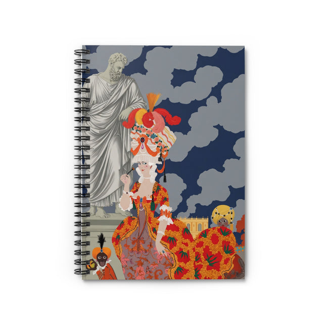 Rococo Grandeur Spiral Notebook – Opulent Courtly Elegance