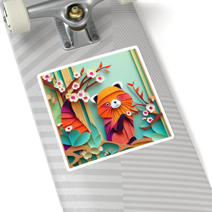 A Playful Red Panda Kiss-Cut Stickers (4 Sizes)
