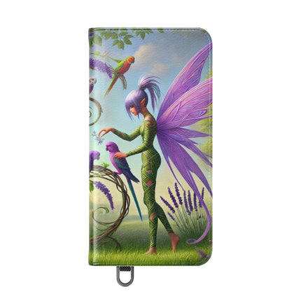 🧚🦜 Lavender-Winged Fairy Flip Case – Dreamy Elegance & Spring Whimsy
