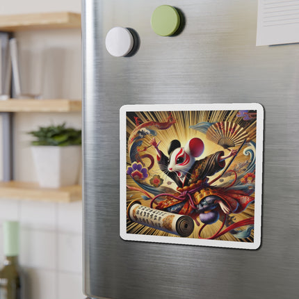Theatrical Mouse on a Mission Die-Cut Magnets (5 Sizes)